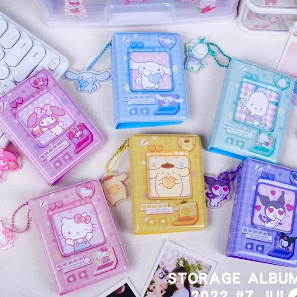 Hello Kitty or Kuromi Small Photo Book / Album 40 Clear Sheets